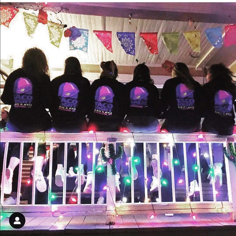 Alpha Chi Omega taco night long sleeve